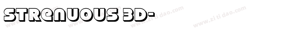 Strenuous 3D字体转换